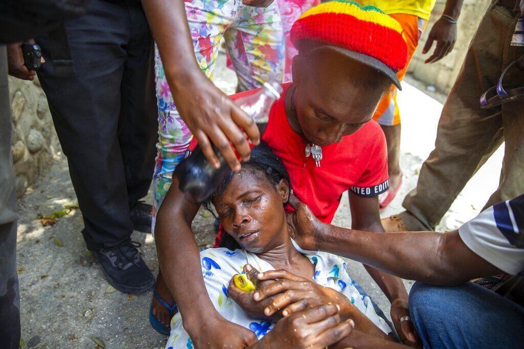 APTOPIX Haiti Protest